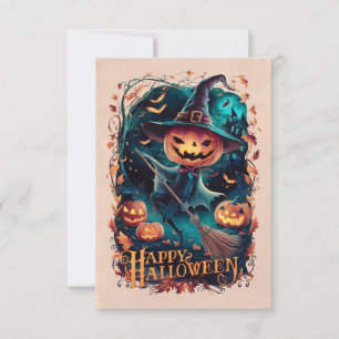 Classic Happy Halloween Greeting Card #5
