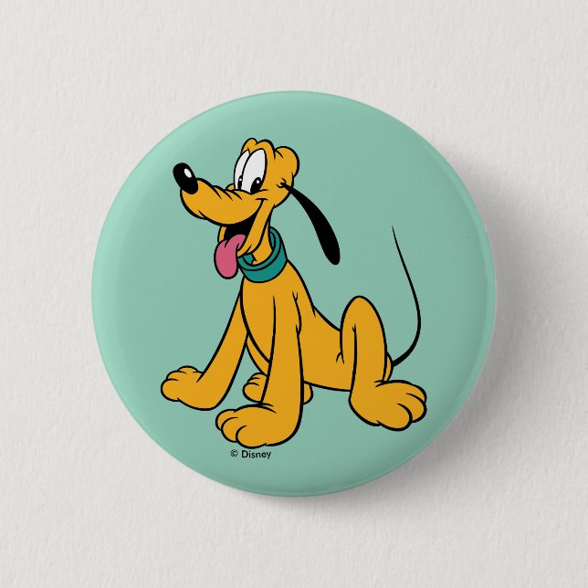 Classic Happy Pluto 2 Inch Round Button (Front)