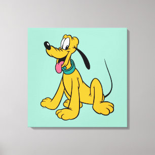 Classic Happy Pluto Canvas Print