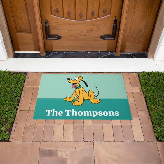 Classic Happy Pluto Doormat (Outdoor)