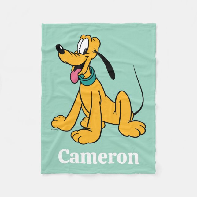 Classic Happy Pluto Fleece Blanket (Front)