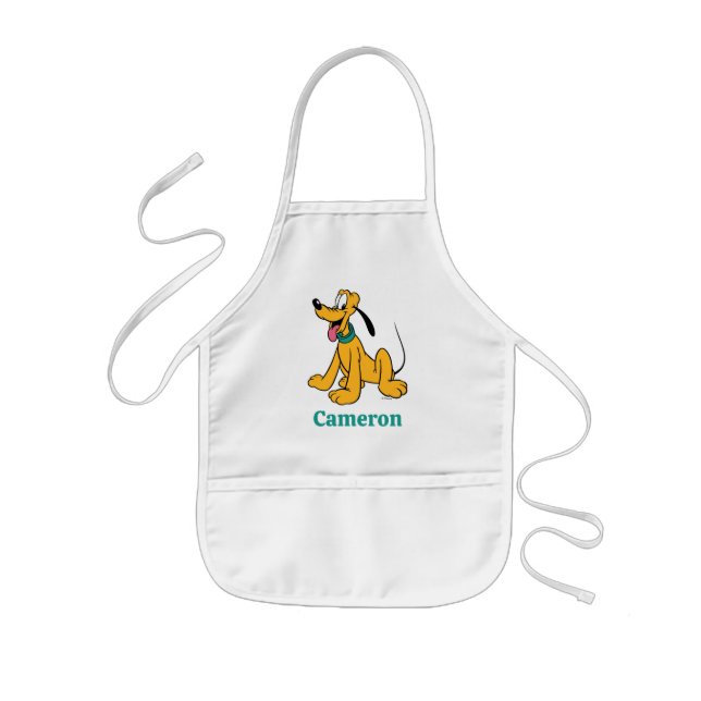 Classic Happy Pluto Kids Apron (Front)