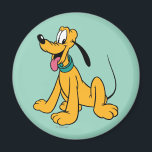 Classic Happy Pluto Magnet<br><div class="desc">Celebrate a sense of timeless fun with this charming and cheerful Pluto illustration! Featuring a classic, clean art style with bold linework and a sunny yellow palette, this design captures a moment of pure, wagging-tail happiness. With his bright expression and iconic green collar, this friendly pup brings a sense of...</div>