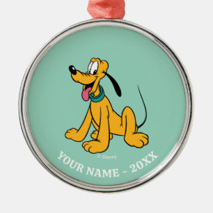 Classic Happy Pluto Metal Ornament