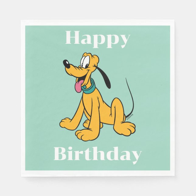 Classic Happy Pluto Napkin (Front)