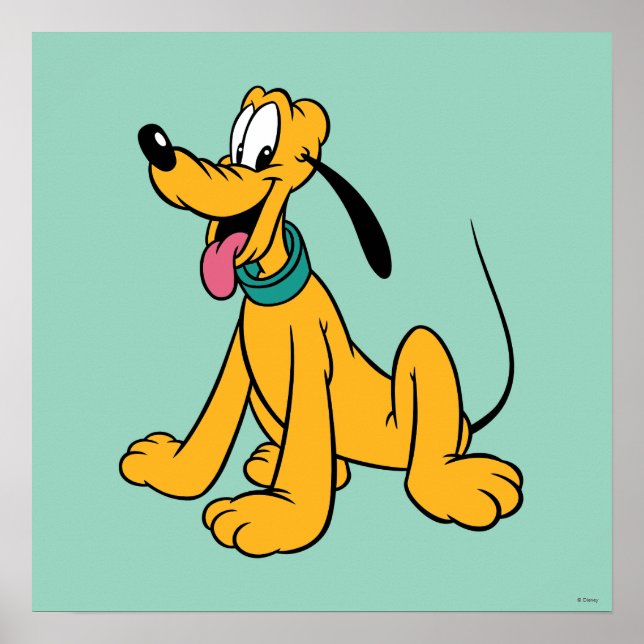 Classic Happy Pluto Poster (Front)