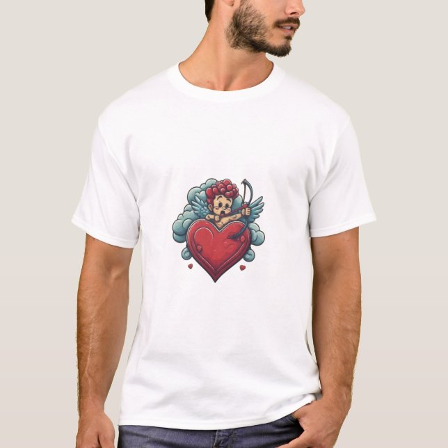 Classic Heart and Cupid T-Shirt Collection (Front)