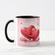 Classic Heart Design Mug - Perfect Gift