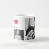 Classic Heart EDITABLE COLOR Custom Photo Mug (Center)