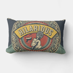 Classic Hilarious Mic Throw Pillow