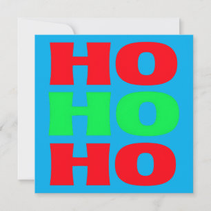 Classic Ho Ho Ho   Timeless Christmas Holiday Card