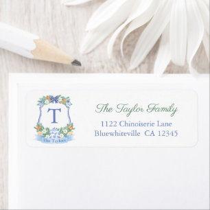 Classic Holidays Family Crest Return Address