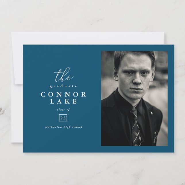 Classic Horizontal Graduation Faire-part photo (Devant)