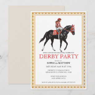 Classic Horse Racing Derby Party Invitation