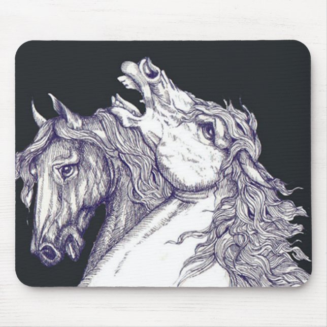 Classic Horses Mouse Pad (Front)