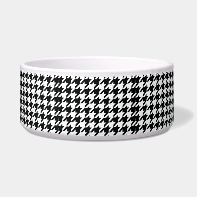 Classic Houndstooth Pattern: Black & White Vintage (Front)