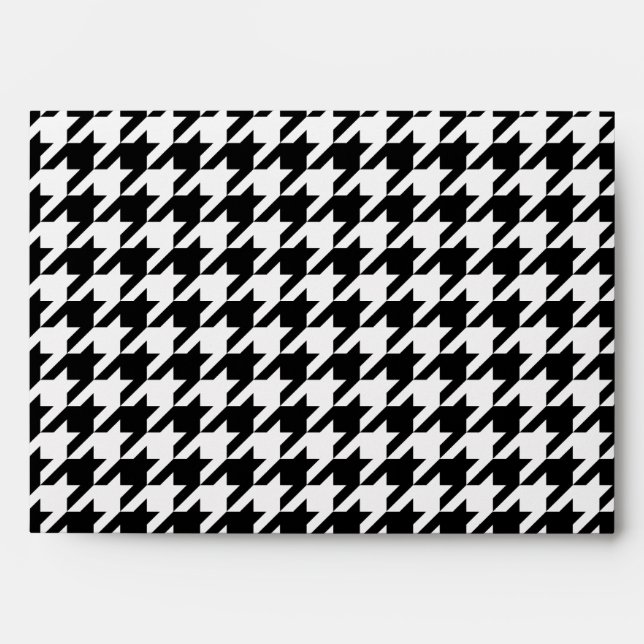 Classic houndstooth pattern Dogstooth check design Envelopes (Front)