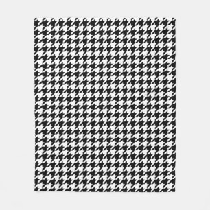 Classic houndstooth pattern Dogstooth check design Fleece Blanket