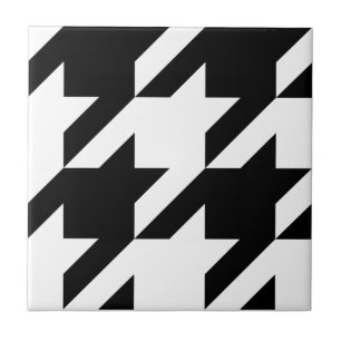 Classic houndstooth pattern Dogstooth check design Tile