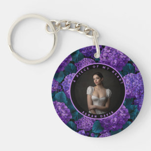 Classic Housewarming Gifts Hydrangeans Floral Keychain