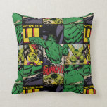 Classic Hulk Comic Book Pattern Throw Pillow<br><div class="desc">This Hulk pattern is comprised of various classic Hulk comic book panels and character art.</div>