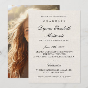 Classic I Canva Graduation Invitation