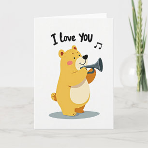 Classic I Love You Bear Card