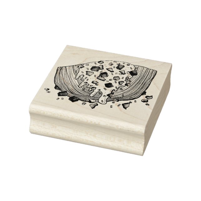 Classic Iceberg Lettuce Wedge Salad Food Foodie Rubber Stamp (Stamp)