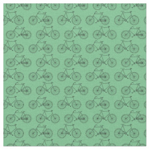Classic Illustrated Bikes Bicycle CUSTOM BG COLOR Fabric