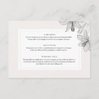 Classic Illustrated Floral Lilies Detail
