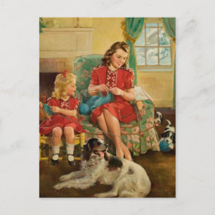 Classic Illustration Postcard