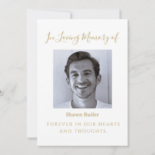 Classic In Loving Memory, Elegant Wedding Sign Invitation