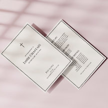 Classic In Loving Memory Funeral Order of Service