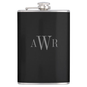 Classic Initials EDITABLE COLOR Personalized Flask