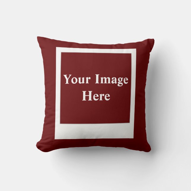 Classic Instant Photo Frame  Throw Pillow (Front)