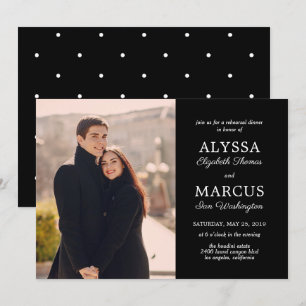Classic Invite Wedding Rehearsal Dinner Engagement