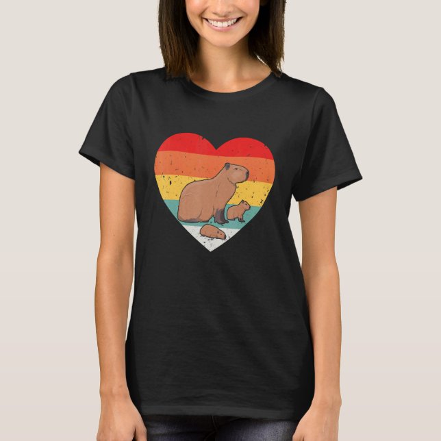 Classic Ironic Rodent Capybara Witty Animal  Lifet T-Shirt (Front)