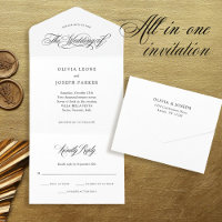 Classic Italian Elegance | Black and White Wedding
