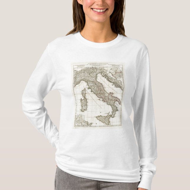 Classic Italian Map T-Shirt (Front)