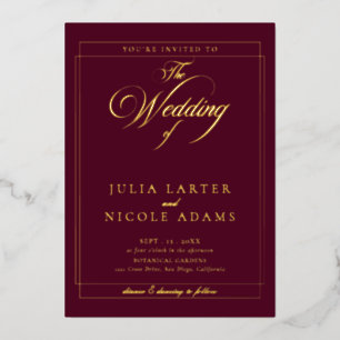 Classic Ivory Black Calligraphy Wedding