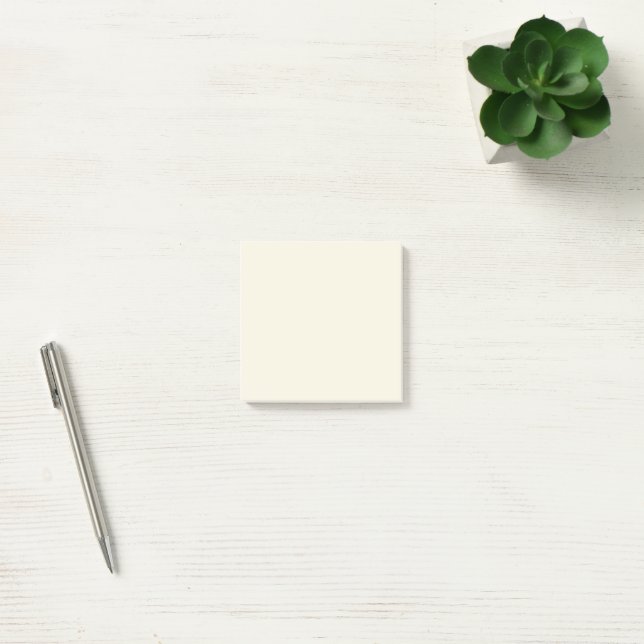 Classic Ivory Solid Colour Minimalist  Post-it Notes (Office)