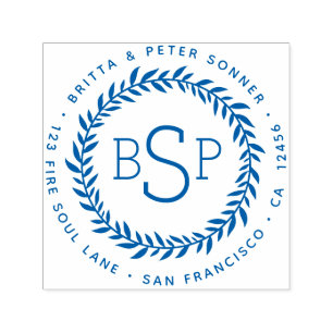 Classic Ivy League Traditional Return Address      Self-inking Stamp