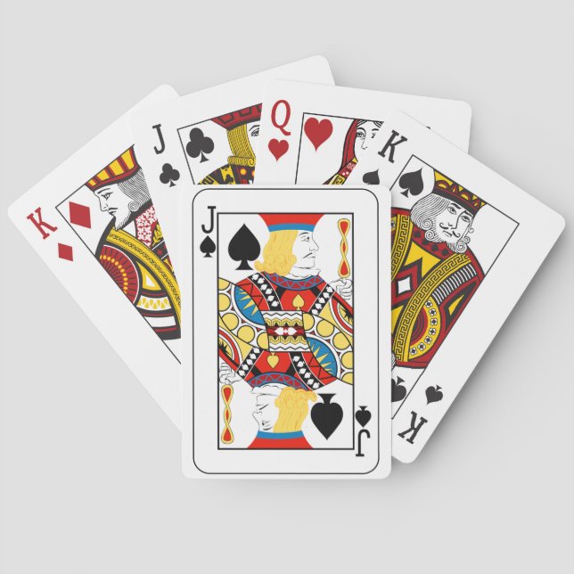 Classic Jack of Spades Poker Card (Back)