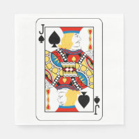 Classic Jack of Spades Poker Card