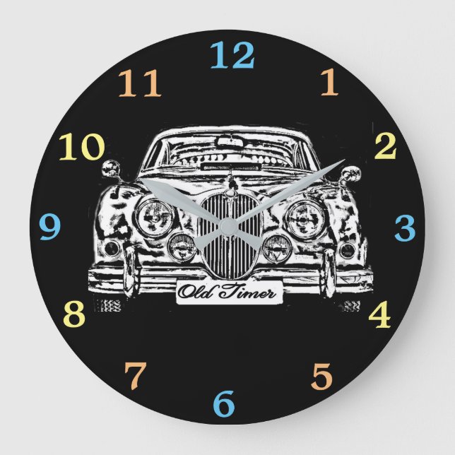 Classic Jaguar MK 2 Wallclock (Front)
