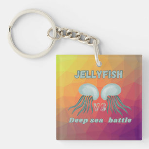 Classic jellyfish shirt keychain
