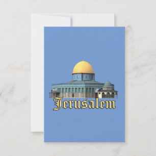 Classic Jerusalem Dome of The Rock Design Card