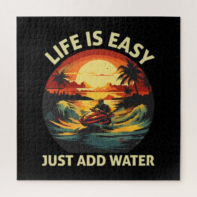 Classic Jet Ski skier Jigsaw Puzzle (Vertical)