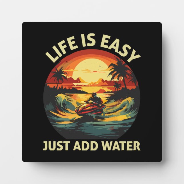 Classic Jet Ski skier Plaque (Front)