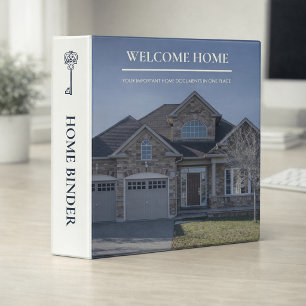 Classic Key Home Navy Real Estate Agent Binder